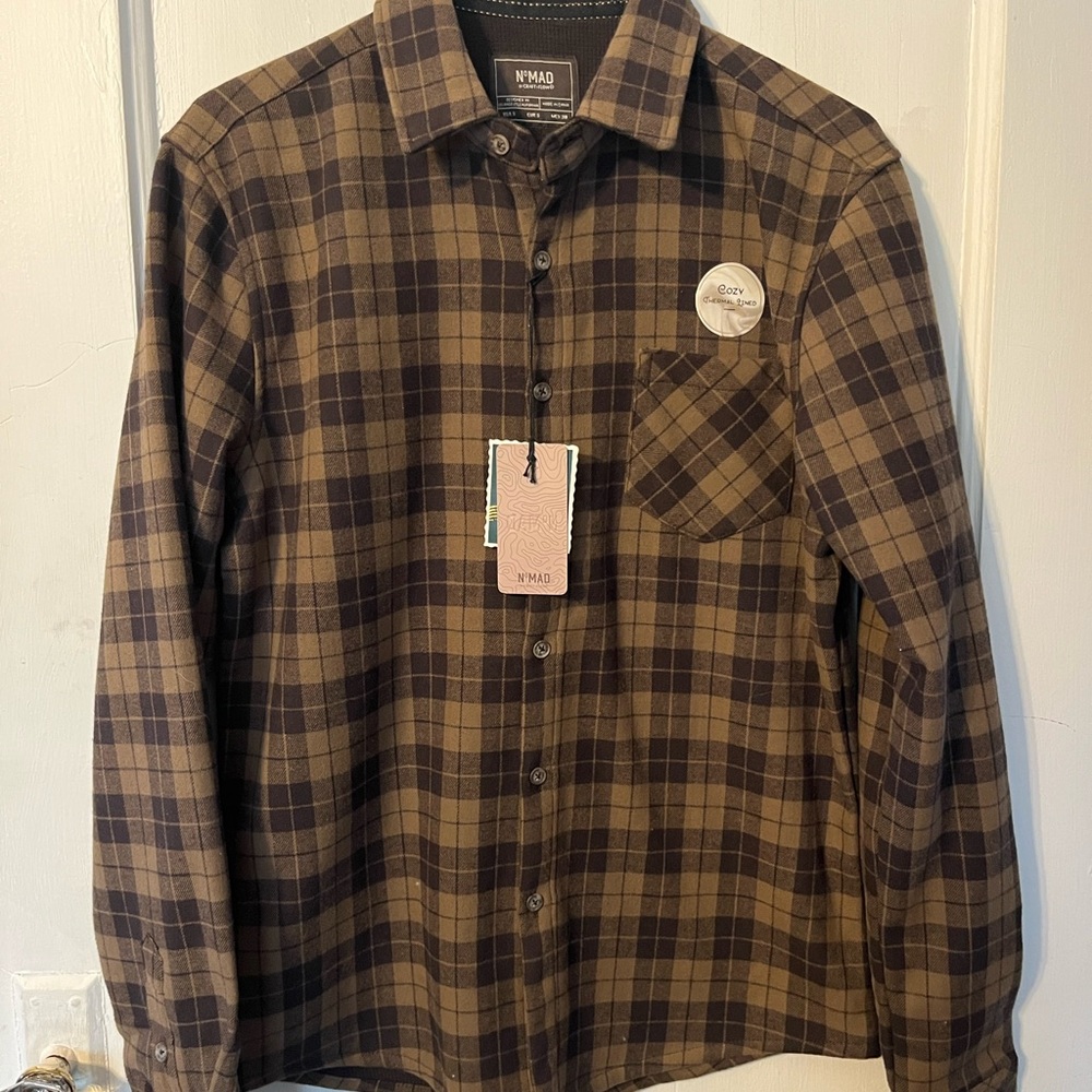 Nomad Brown Lightweight Shirt Jacket